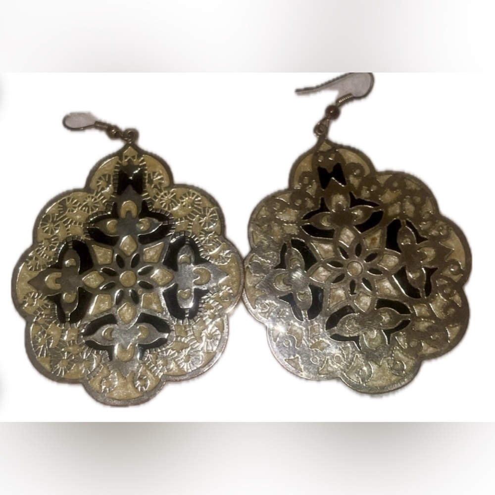 Aldo Filigree Design Dangle Earrings
